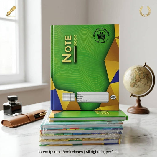 Cahier couverture format A5 pack 5pcs